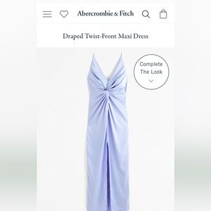 Abercrombie & Fitch NWT draped-twist front maxi dress